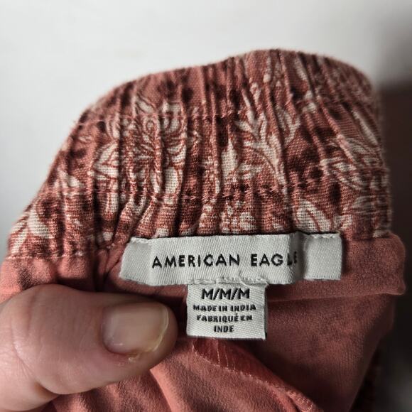 AMERICAN EAGLE Pleated Floral Print Mini Skirt Size Medium - Picture 4 of 8